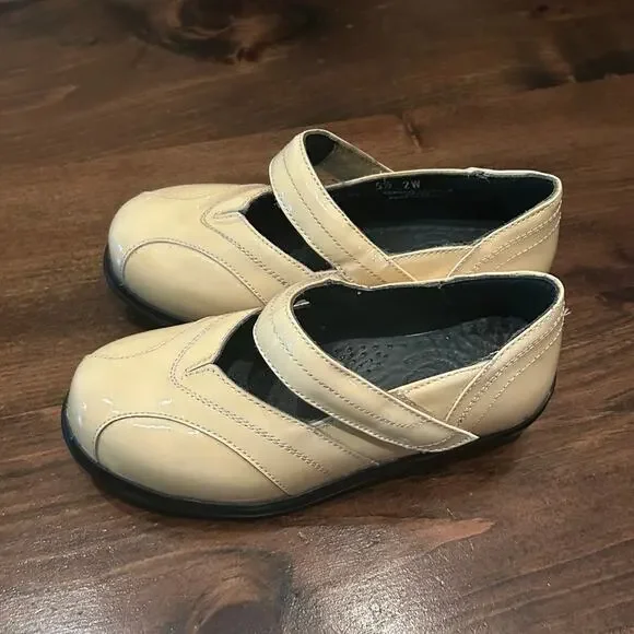 Nature's Stride Shelby Therapeutic Yellow Patent Leather Mary Jane‎ Shoes 5.5WW - Picture 4 of 7